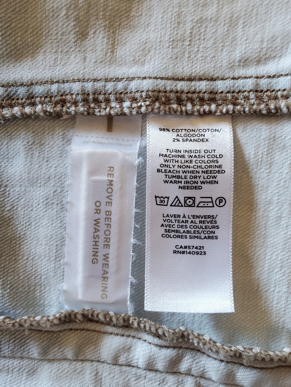 Loft Ombre Dip-dyed Blue White Denium Trucker Jacket - Picture 11 of 12